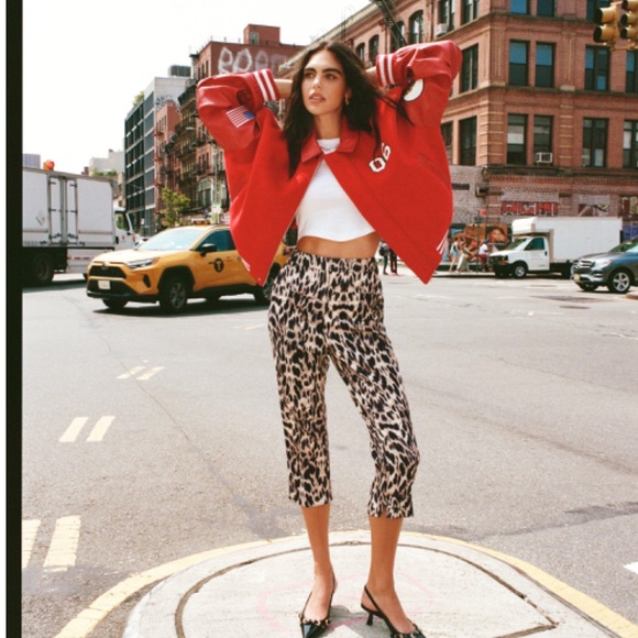 BNWT Nasty Gal Cheetah Print Capris - Picture 1 of 6